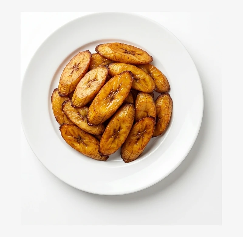 Fried plantain side at a Nigerian restaurant in Northeast Winnipeg